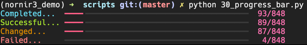 progress bar