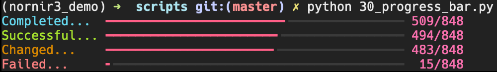 progress bar