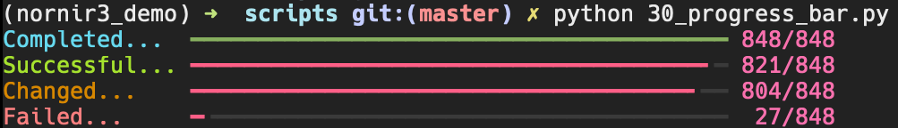 progress bar